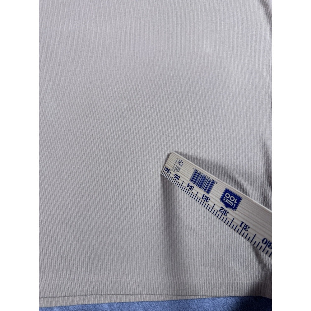 POLO RALPH LAUREN Vintage Shirt Men L Beige Cotton Pony Logo Preppy - Picture 10 of 15